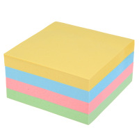 齐心 D5005强力四色易事贴3*3英寸百事贴四色混装 3X3英寸 4本装