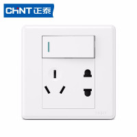 正泰 一开五孔单 NEW7V-4390XA 白色 插座单位:个