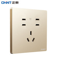 正泰 七孔 NEW7D-1220XA 香槟色 插座 单位:个