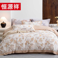 恒源祥 TBK3016南汐100支纯净暖绒纯净暖绒四件套220*240cm 单位:套