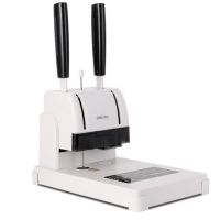 得力 3888 财务凭证装订机(浅灰)