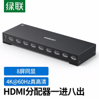 绿联CM606 HDMI2.0 一进八出分配器 90808