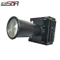 松润 远程投射灯监狱养殖场学校船用探照灯户外塔吊船用监狱聚光灯LED强光灯防水支架款 SOR-B603[射距2000米]