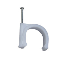 联塑 钢钉固定墙PPR水管卡子边卡PVC线管卡U型塑料卡扣/16