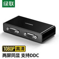 绿联CM339 VGA 1进2出分配器80190