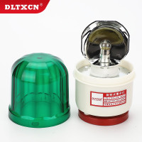 DLTXCN旋转磁吸式警灯LTD-1101J声光爆闪警示灯旋转吸顶灯岗亭报警器 绿色有声 DC24V
