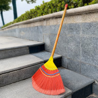 益美洁木柄塑料丝凤尾小扫帚扫把(5把起批)