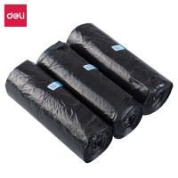 得力 9587 平底垃圾袋(黑)(3卷/包)450*500mm