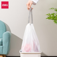 得力 得心LQ506-抽绳垃圾袋(白色)(20只/卷,3卷/包)