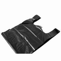 册宣 80×100厘米 手提背心袋加厚50只垃圾袋塑料袋(10扎起卖)黑色