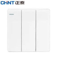 正泰开关 NEW2-U00600(暗装2U系列)三开双控 白色