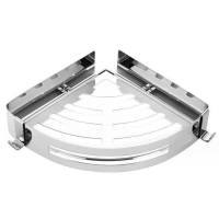 册宣201银色单层角架[打孔+免打孔]收纳置物架