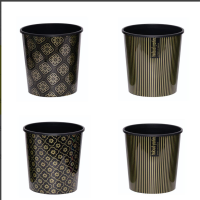 册宣 203深色花纸桶口径25高26