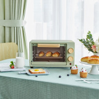 小熊 电烤箱 DKX-F10E1 浅绿色 机械式控制 牛皮箱