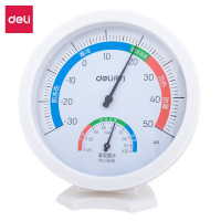 得力 9016室内温湿度计(白)(吊卡+旧泡壳)