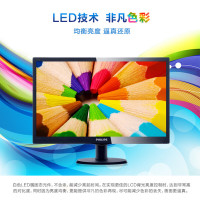 飞利浦 203V5LSB2 TN/有边框 VGA 黑色 21.5 1366×768