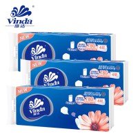 维达(Vinda)V4143无芯卷纸4层加厚家用卫生纸卷筒纸112mmx146mm 10卷*12提