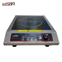 松润 商用电磁炉电磁灶大功率爆炒凹面电炒炉炒菜电炉汤炉 SOR-N821台式[220V 3.5KW]