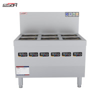 松润 SOR-N402大功率电磁灶台多眼电磁炉[380V六头煲仔6*3KW]