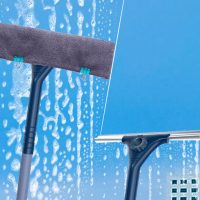 益美洁蓝色40cm刮刀+1.2米伸缩加强杆+玻璃水套装玻璃刮