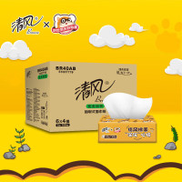 清风 BR40AB 小浣熊IP3层100抽抽取式面巾纸