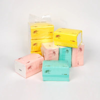 清风 BR38AC1 2层小规格200抽糖果色3包装抽取式面巾纸