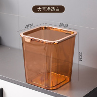 册宣 3308-6桌面垃圾桶收纳桶笔筒大号马仕橙