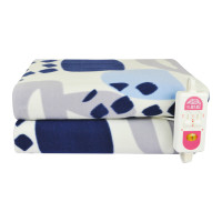 彩虹 1322 全线路保护双控双温电热毯双人舒适绒(颜色随机)