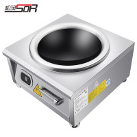 松润 商用电磁炉电磁灶大功率爆炒凹面电炒炉炒菜电炉汤炉 SOR-N806台式凹炉[380V 15KW]