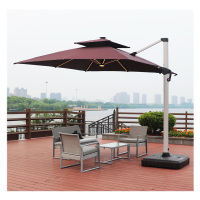 册宣2.5*2.5M土豪金款(配150KG带轮底座)户外遮阳伞帐篷