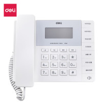 得力13567电话机(白)