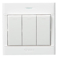 公牛 G09K312Y (明装 三开双控 )