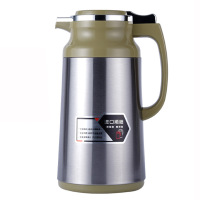 清水家用保温水壶不锈钢外壳玻璃胆大容量保温瓶暖壶热水瓶SM3322 1.3L