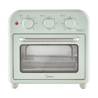美的(Midea)家用多功能空气炸锅电烤箱 一体机 15L容量 PT1510青霜绿