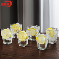 青苹果 [6只装]四方矮杯150ml玻璃杯