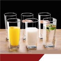 青苹果 [6只装]四方高杯260ml玻璃杯