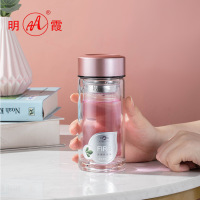 明霞 MX3456-ST220 双层时尚玻璃杯