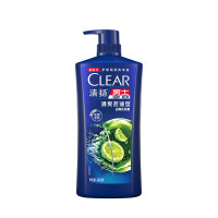 清扬 蓬松去屑洗发水清爽控油型900g 净爽头皮护理青柠薄荷醇C罗洗头膏