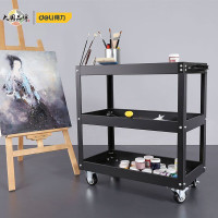 得力(deli) 工具车三层手推车移动汽修工具车