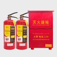 浙星 灭火器 干粉灭火器4公斤2具+箱子 手提式4KG MFZ/ABC4套装