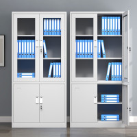 册宣 工具柜铁皮柜办公室财务会计凭证柜资料储物收纳文件五节柜带锁 大器械工具柜