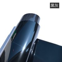册宣 窗户玻璃贴膜太阳隔热膜单向隐私膜镜面反光自粘贴纸 黑灰(魔幻黑) 宽152CM