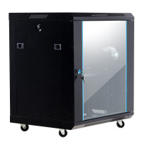 萤石 海康机柜6U机柜壁挂小墙柜机柜9U威龙12U加深网门中档12U温控风扇