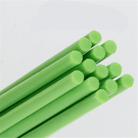 册宣 密胺酒店筷子食堂餐厅饭店彩色密胺仿瓷筷子10双装家用筷 绿色筷子24cm
