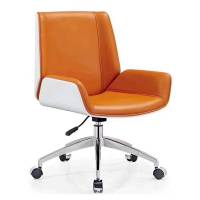 仓迪 CD-K-2016B橙 转椅皮椅电脑椅办公椅