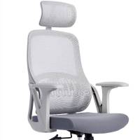 仓迪 会议椅转椅培训椅网椅办公椅电脑椅 CD-YDA129灰框+头枕
