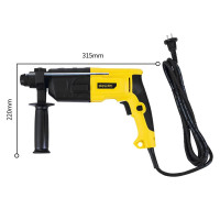 得力(deli) 轻电锤冲击钻电钻多功能三用手电锤钻 电动螺丝刀 900W电锤DL6333