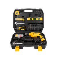得力(deli) 冲击钻 综合维修套装(黑)116件套 DL6011