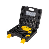 得力(deli) 冲击钻综合维修套装(黑) 11件套 DL1011C