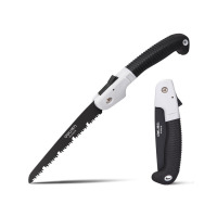 得力(deli) 折叠锯发黑退屑槽(黑) 8"65Mn DL6008B